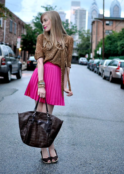 Jenny in Jacquard; NYC fashion blogger; style blog; outfit photos; blogger inspiration; October Breast Cancer Awareness month; how to wear pink; Kimberly Pesch of Eat.Sleep.Wear