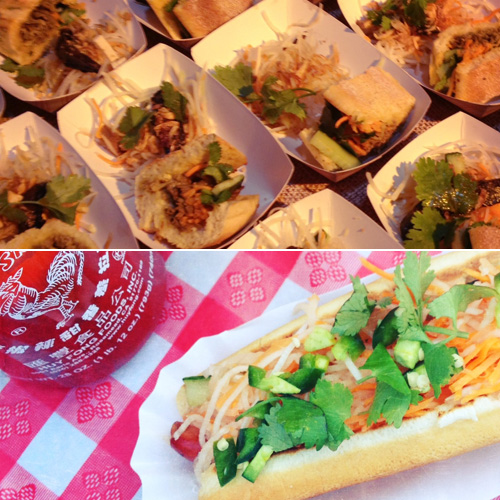 Jenny in Jacquard; NYC fashion blogger; style blog; Instagram; NYC; Food Network Wine and Food Festival; Brooklyn Smorgsaberg; Vietnamese style hot dog