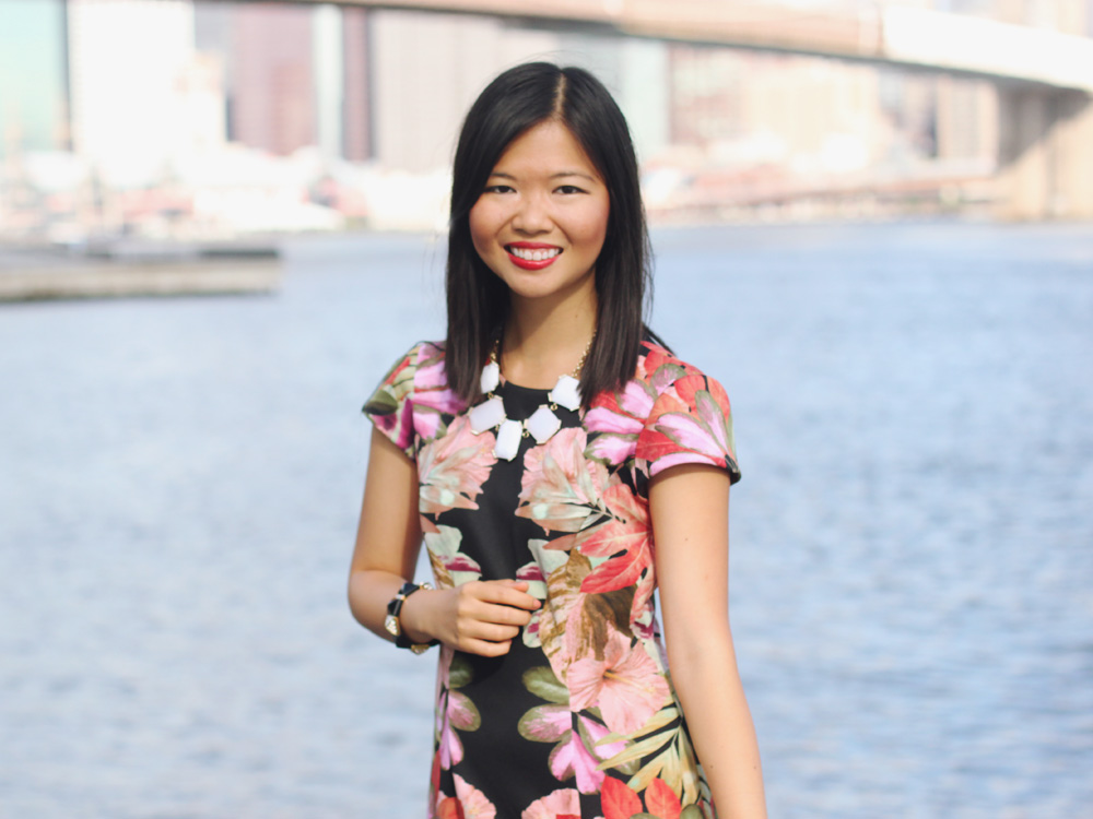 Skirt The Rules Blog; NYC fashion blogger; style blog; 2013 pre-fall outfit photos; London Times Mirror Print Scuba Dress; Banana Republic white sparkle stone necklace; Michael Kors white leather straw clutch; Juicy Couture black pave pyramid stretch bracelet; CC Skye Maize gold geometric bracelet; Zara white beige colorblock heel