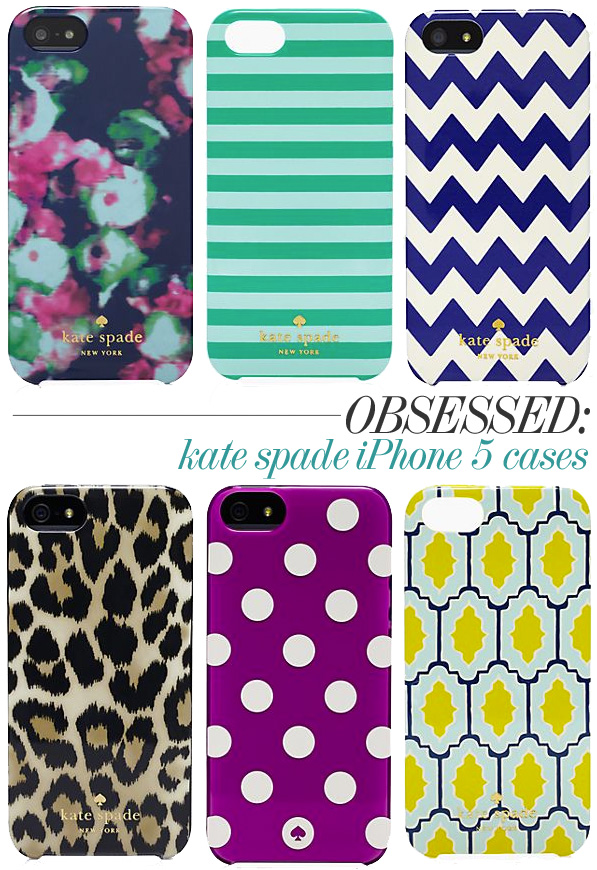Skirt The Rules Blog; NYC fashion blogger; style blog; Kate Spade 2013 iPhone 5 cases; Le Pavillion Jewels iPhone 5 Case; Jumbo Floral Resin iPhone 5 Case; Chevron iPhone 5 Case; Petula Stripe iPhone 5 Case; Palm Spring Tiles iPhone 5 Case; Leopard Ikat iPhone 5 Case
