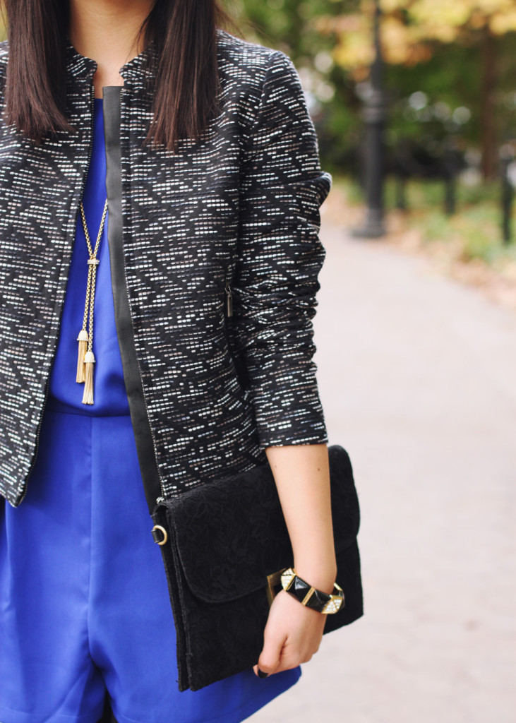 Black and Blue Fall Outfit