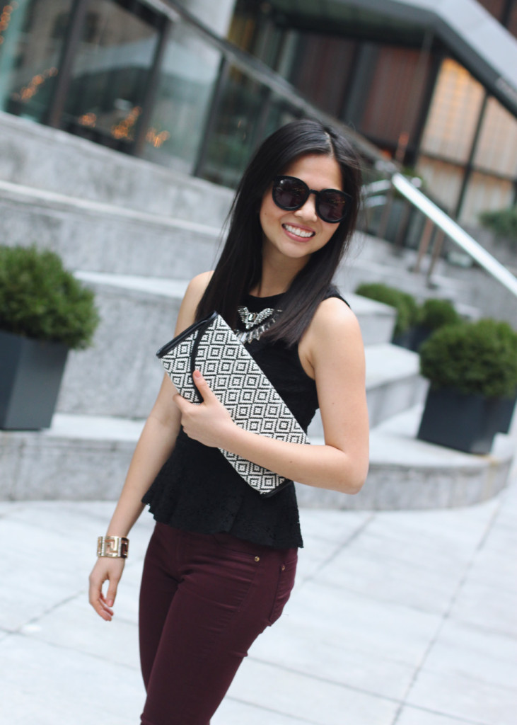 Black & Oxblood Outfit