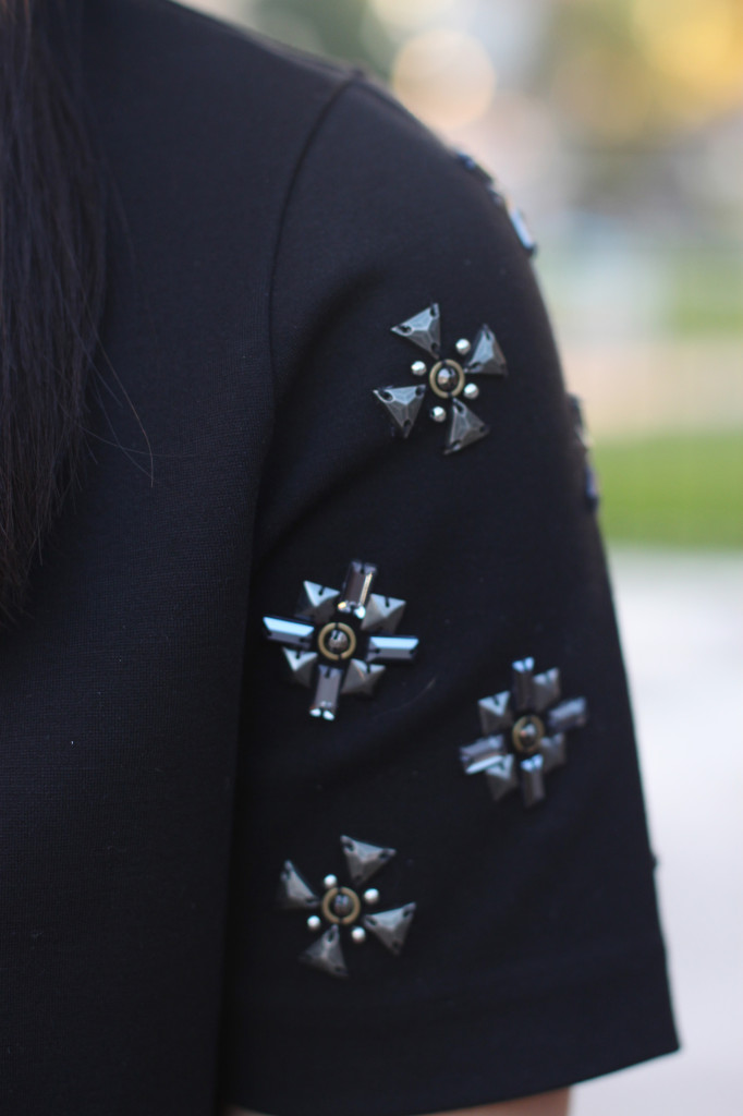 Black Embellished T-Shirt