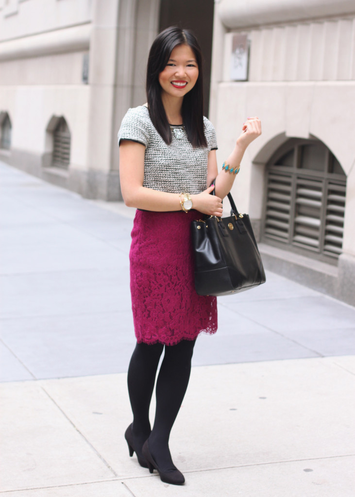 Skirt The Rules Tweed and Lace 1