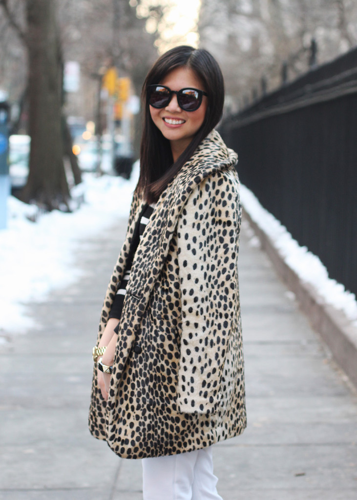 Leopard Faux Fur Coat