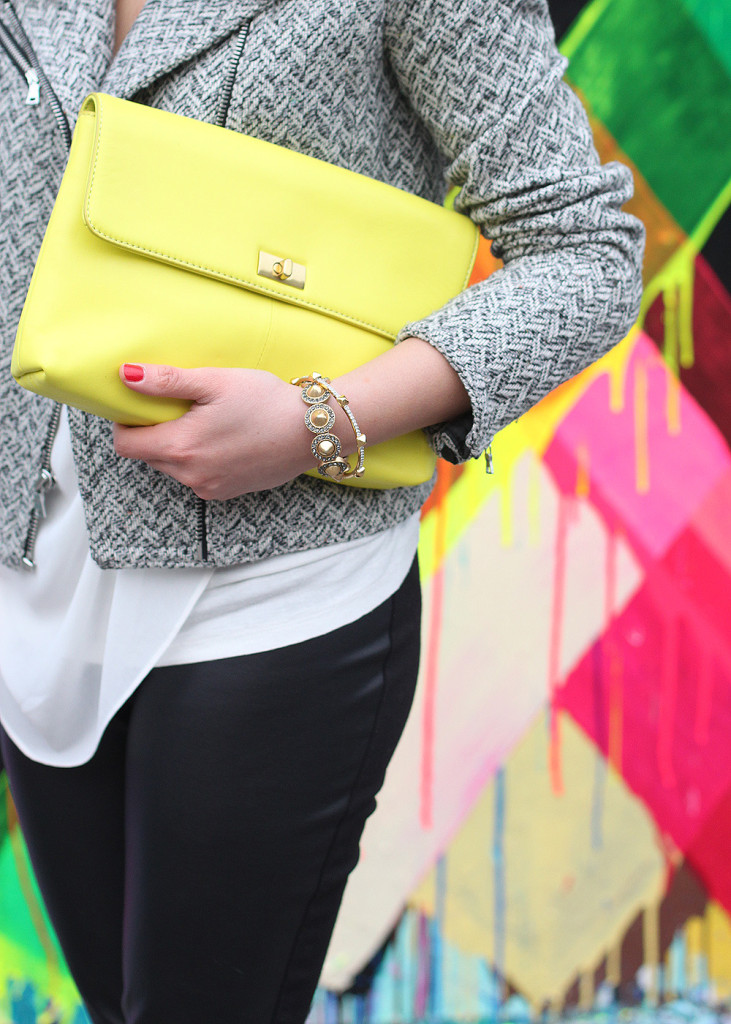 Neon Yellow Clutch