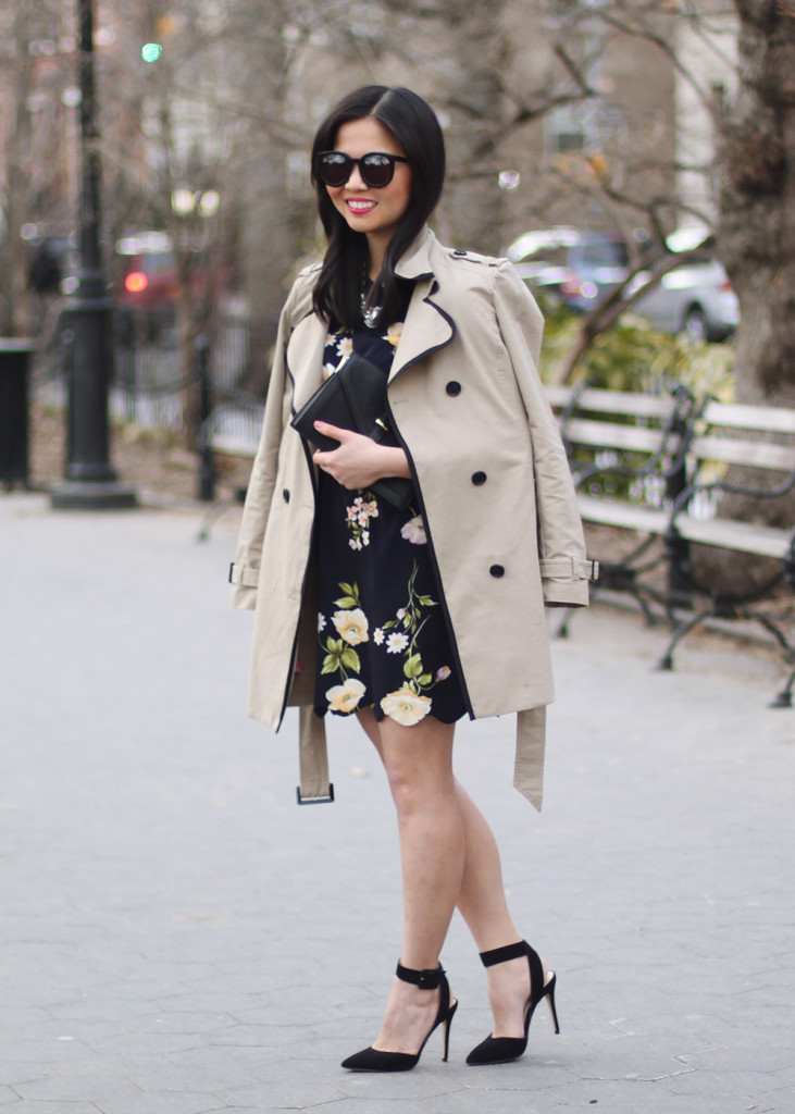 Spring Floral Print Dress