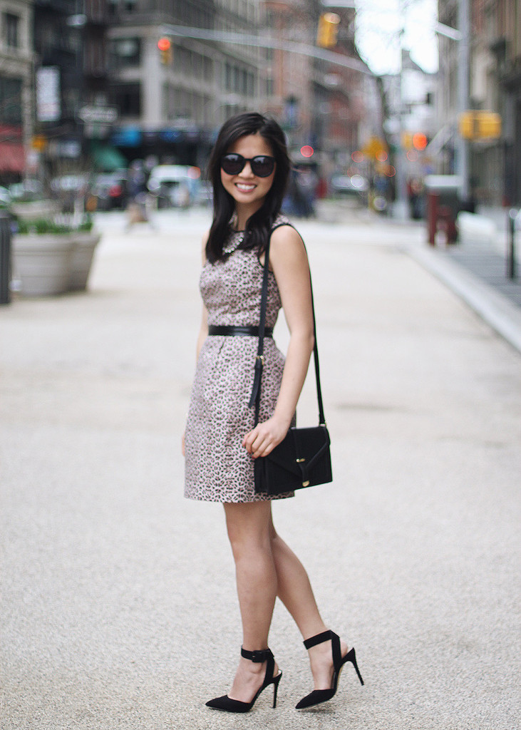 Warehouse Leopard Print Dress