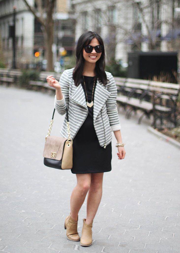 Lou & Grey Dress & Moto Jacket