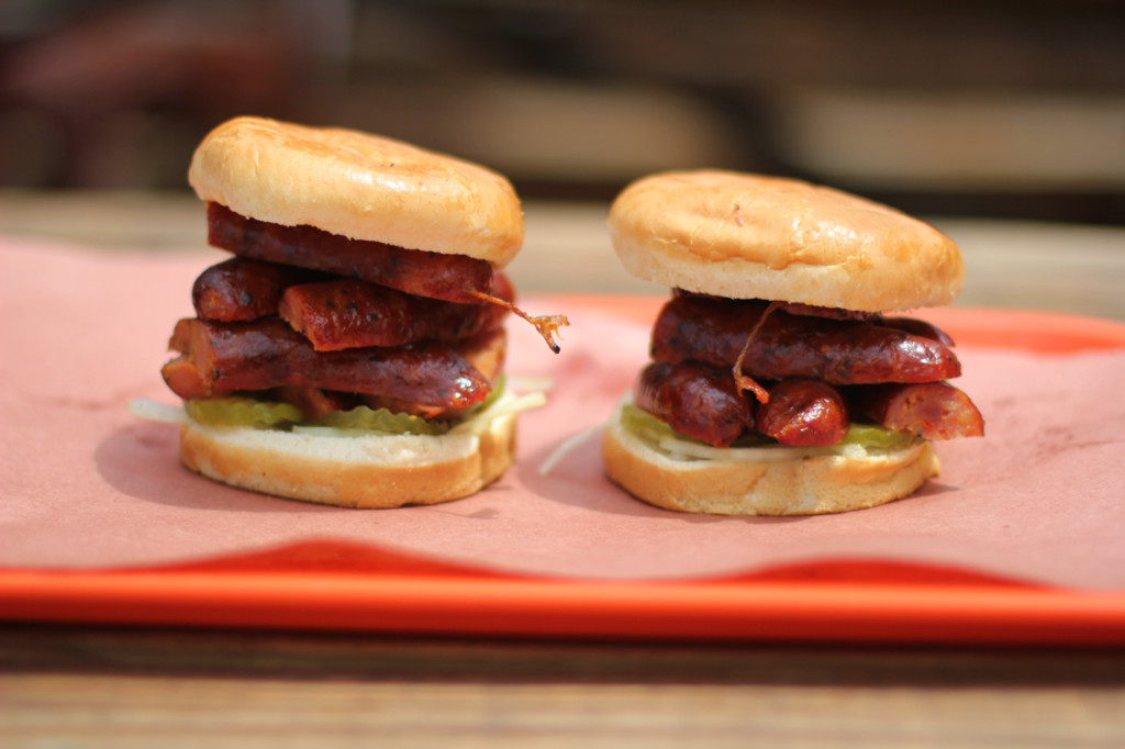 La Barbecue Hot Sausage Sandwich
