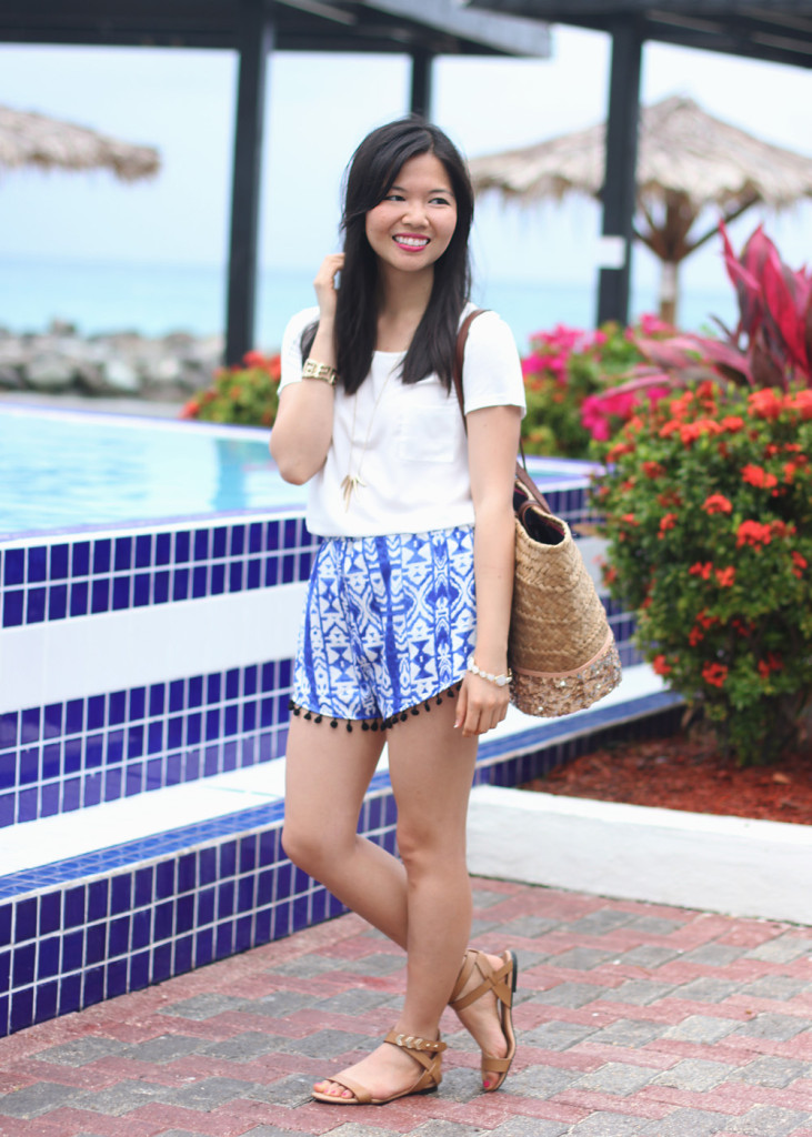 Summer Ikat Printed Shorts