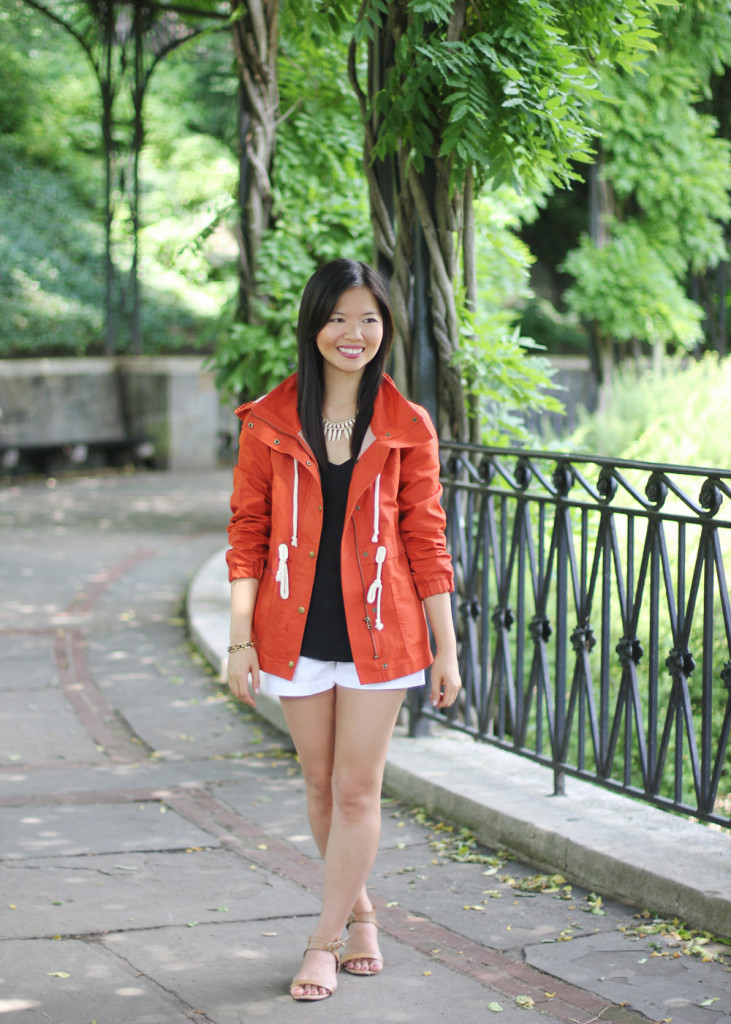 Bright Red Anorak Jacket