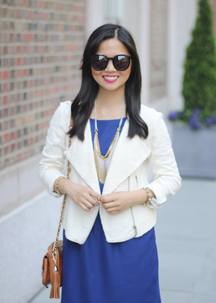 Navy and Cream Work Outfit