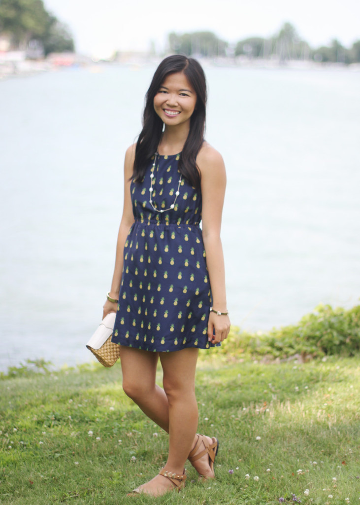 Pineapple Print Dress