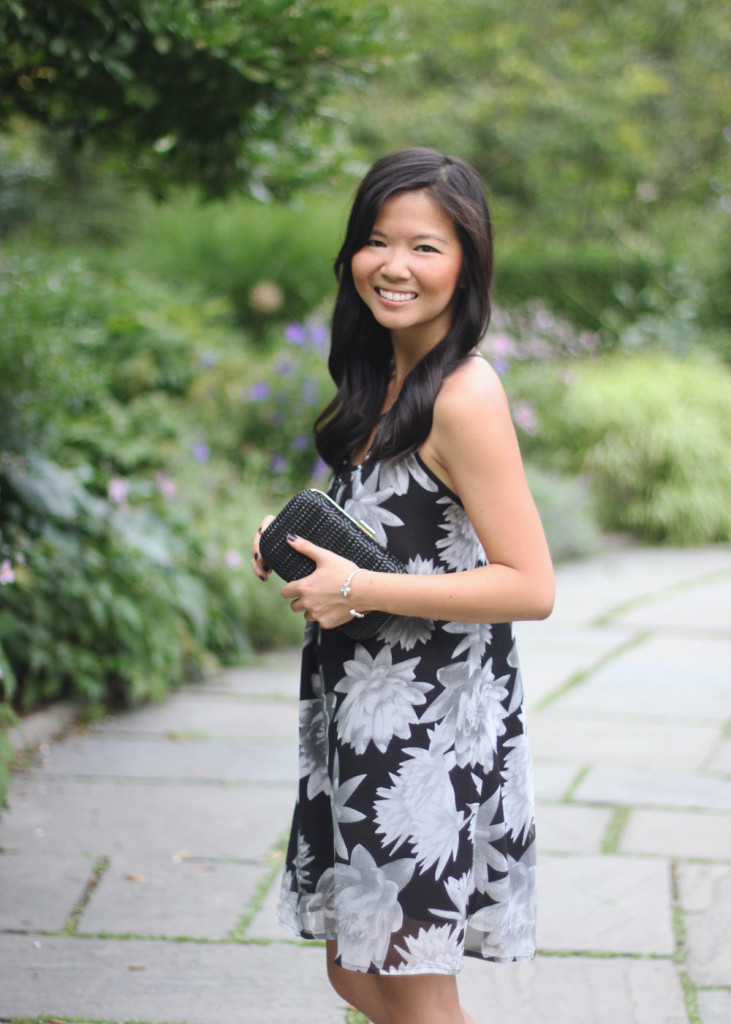 Black & Grey Floral Dress