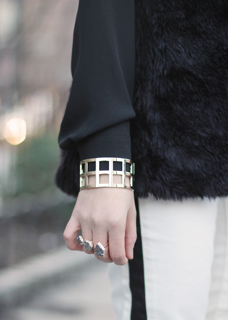 Skirt The Rules //  Black, White & Gold