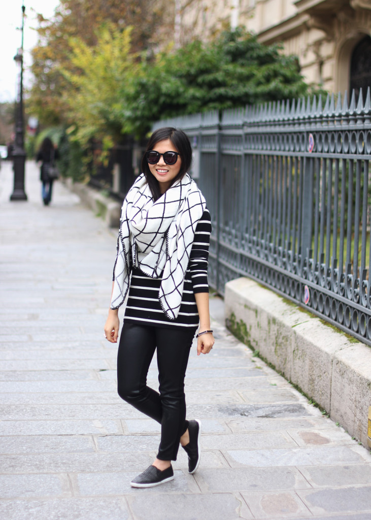 Windowpane & Stripes Winter OUtfit