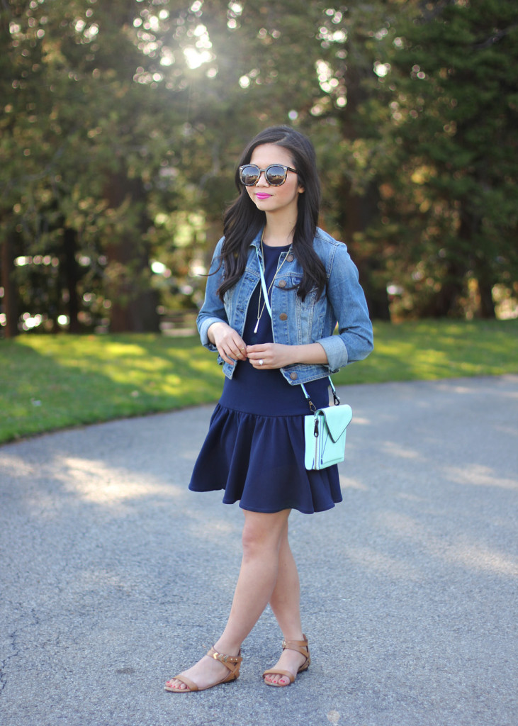 Skirt The Rules // Denim Jacket & Drop Waist Dress
