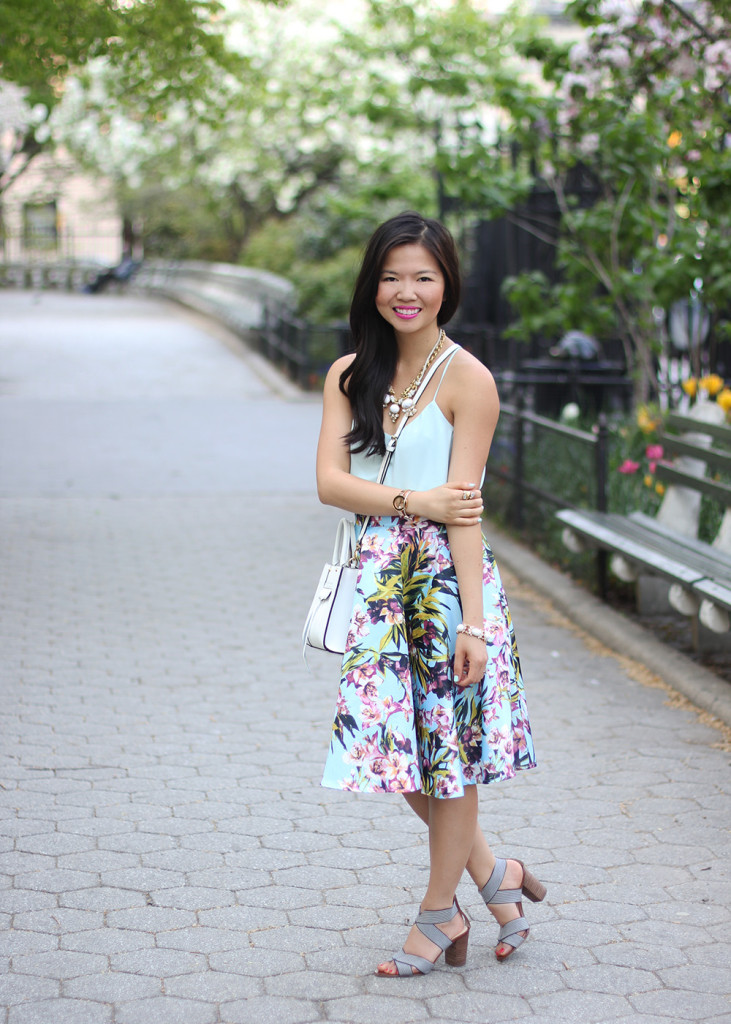 Skirt The Rules // Mint & Blue Spring Outfit