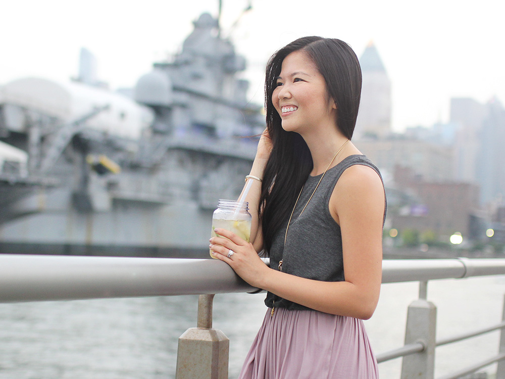 Skirt The Rules // Grey & Lilac Dress