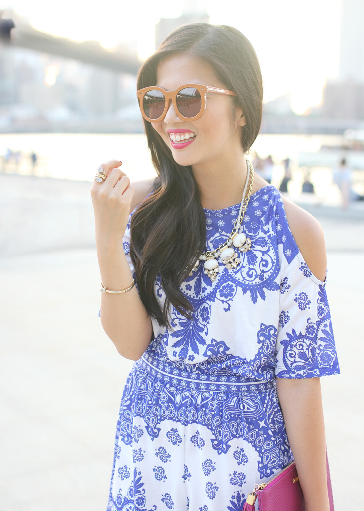 Skirt The Rules // Cold Shoulder Romper