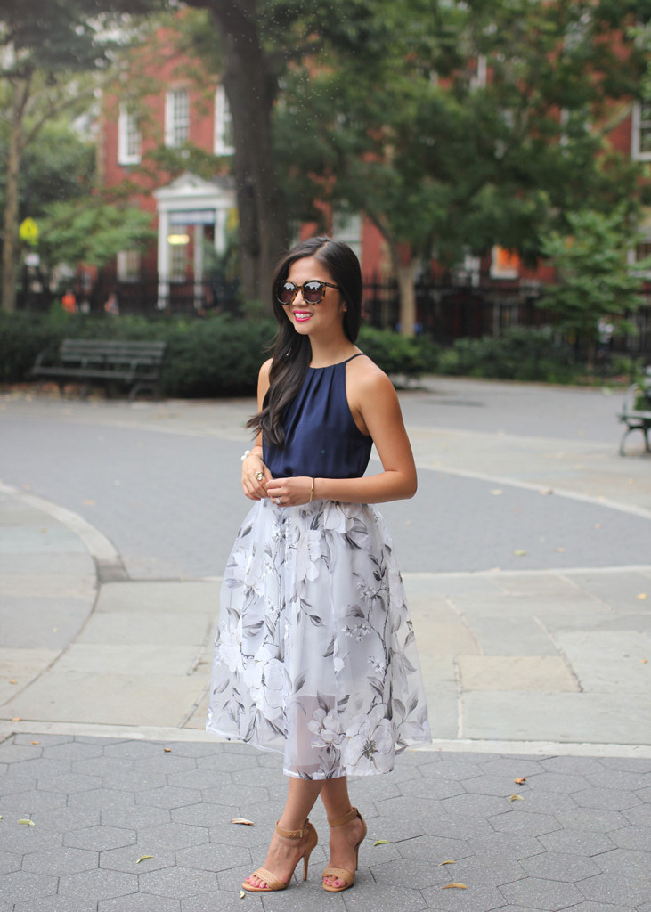 Skirt The Rules // White Floral Skirt