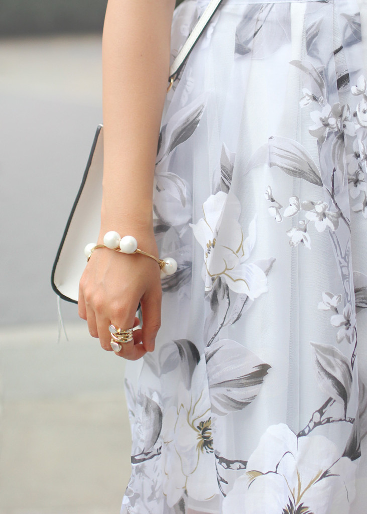Skirt The Rules // White Floral Skirt