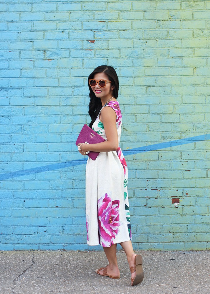 Skirt The Rules // Floral Cut Out Dress