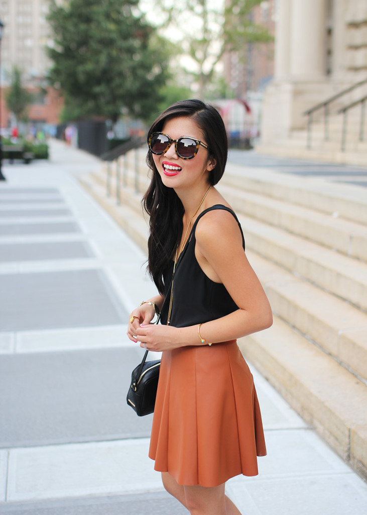 Skirt The Rules // Black & Brown Outfit