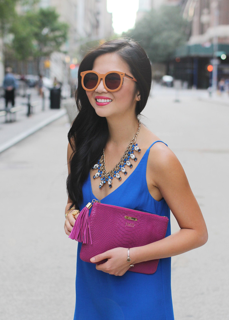 Skirt The Rules // Cobalt Blue & Fuschia
