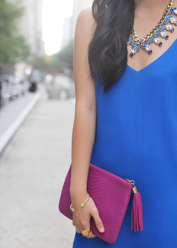 Skirt The Rules // Cobalt Blue & Fuschia