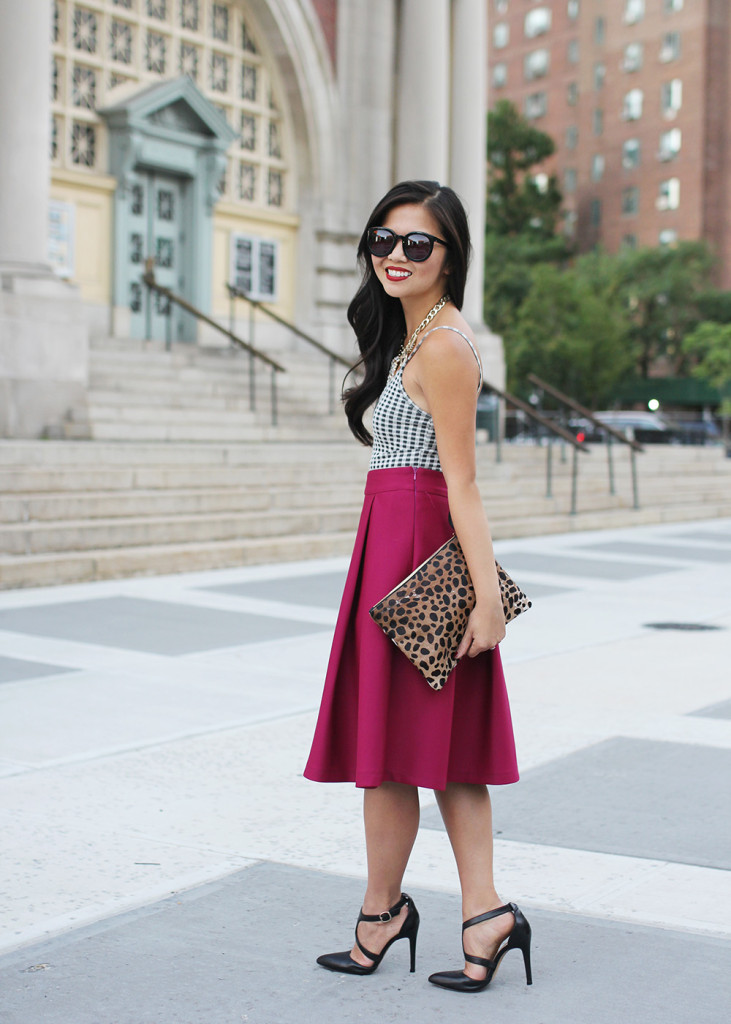 Skit The Rules // Gingham Top & Midi Skirt