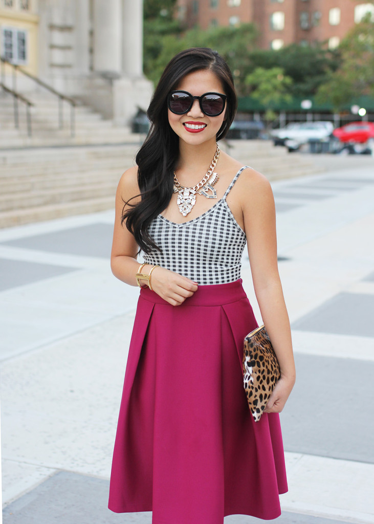 Skit The Rules // Gingham Top & Midi Skirt