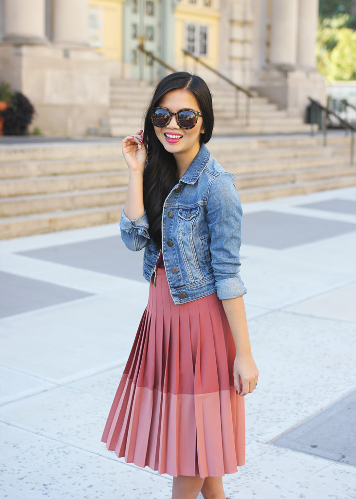 Skirt The Rules // Pink Pleated Skirt