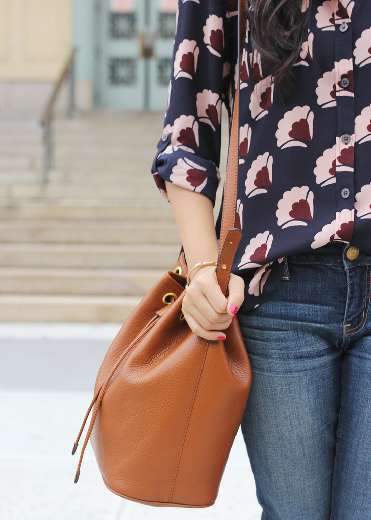 Skirt The Rules // Fall Floral Blouse