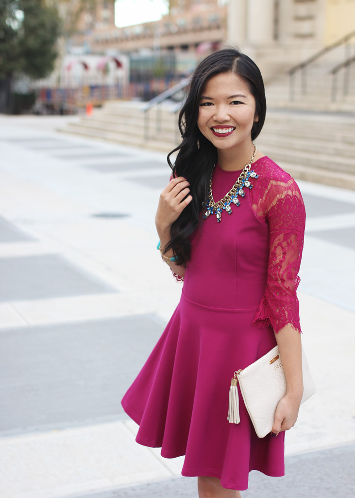 Skirt The Rules // Pink Lace Dress