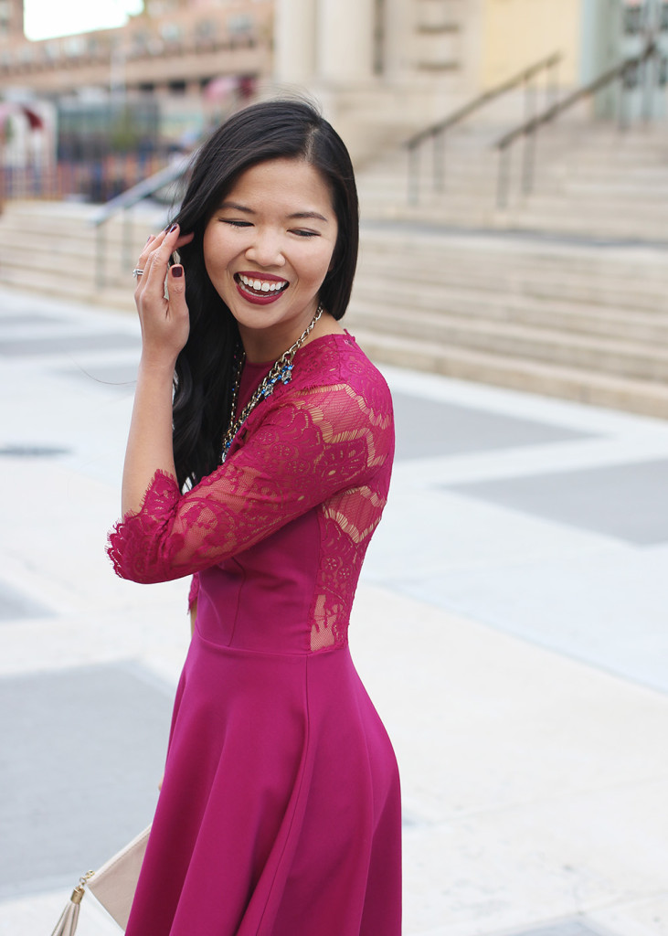 Skirt The Rules // Pink Lace Dress