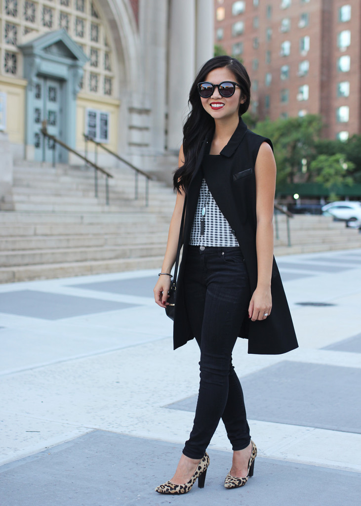 Skirt The Rules // Black Sleeveless Trench Coat