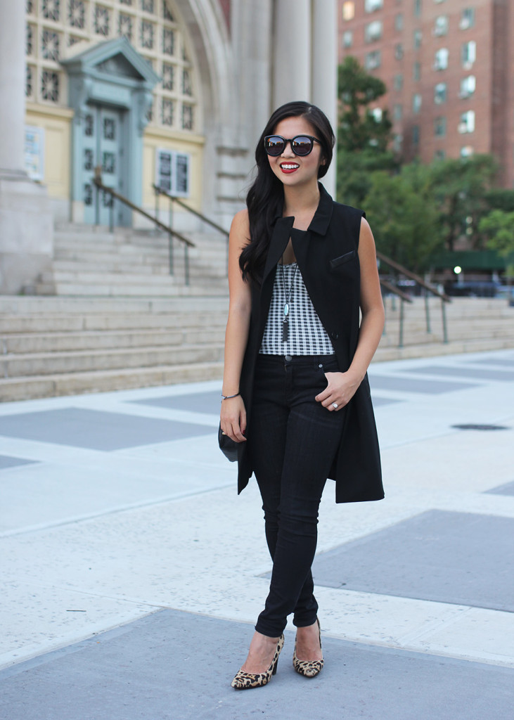 Skirt The Rules // Black Sleeveless Trench Coat