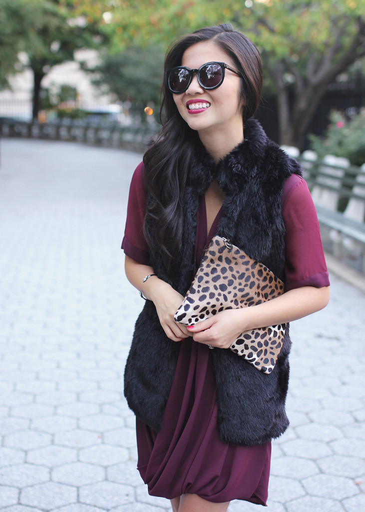 Skirt The Rules // Black, Burgundy and Leopard