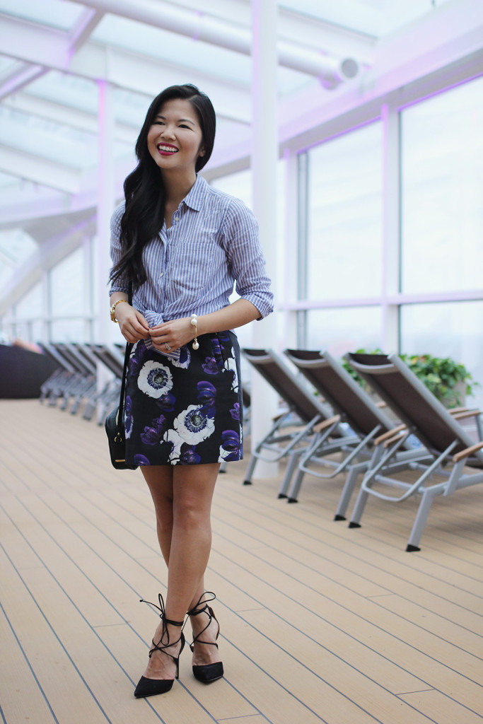 Skirt The Rules // Stripes & Floral Mixed Prints