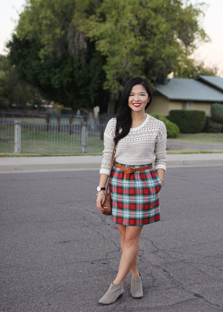 Skirt The Rules / Christmas Plaid Skirt