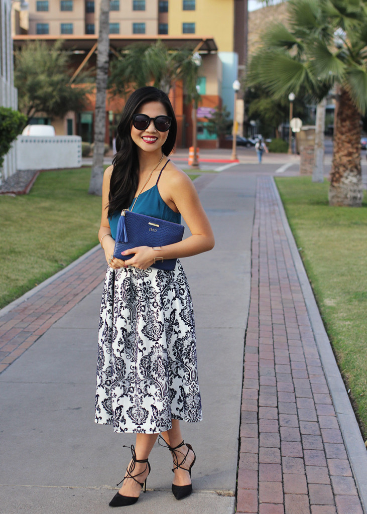 Skirt The Rules / Filigree Print Skirt