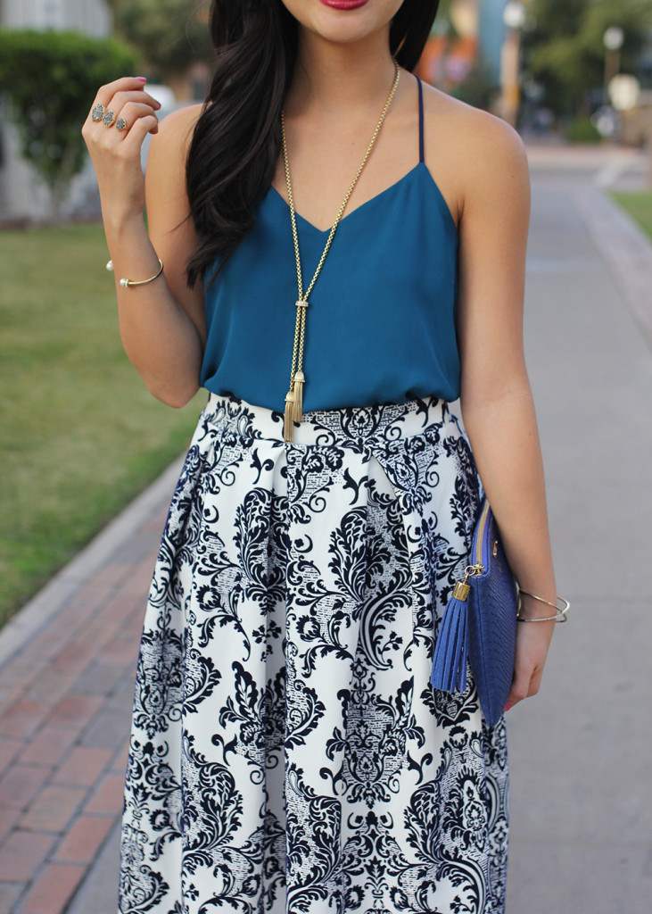 Skirt The Rules / Filigree Print Skirt