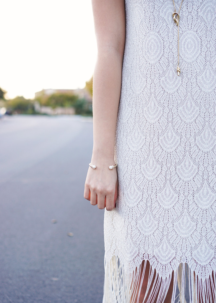 Skirt The Rules / Lace Dress with Fringe Trim