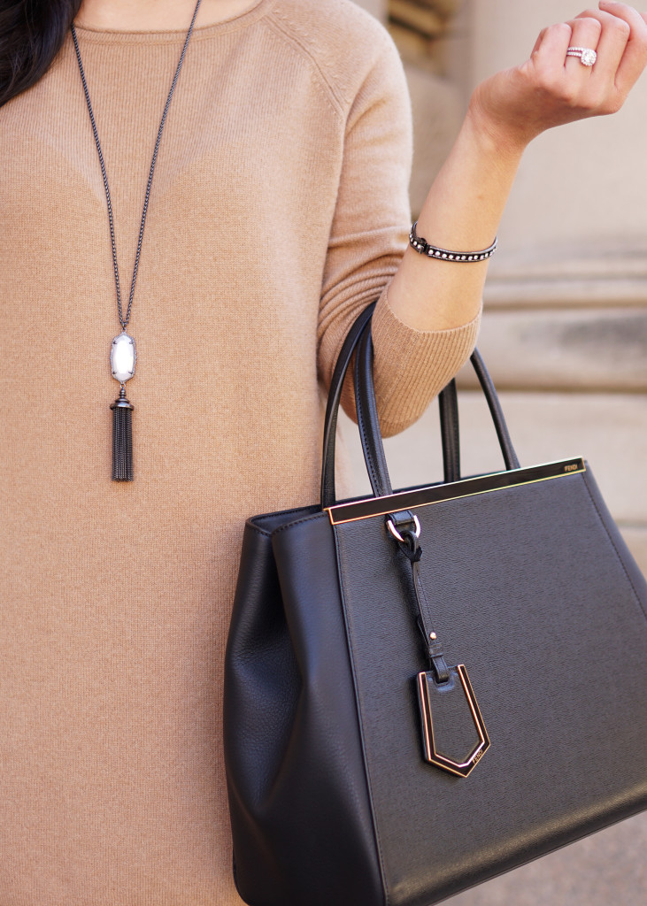 Skirt The Rules / Camel Sweater & Black Leggings