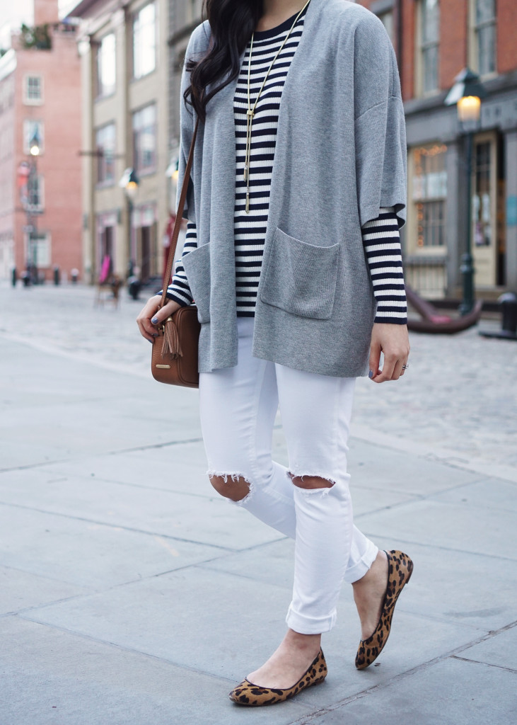 Skirt The Rules / Striped Sweater & Spring Layers