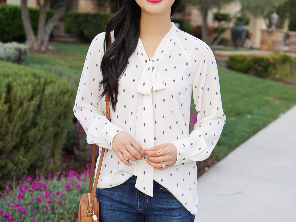 Skirt The Rules / Bow Blouse & Skinny Jeans