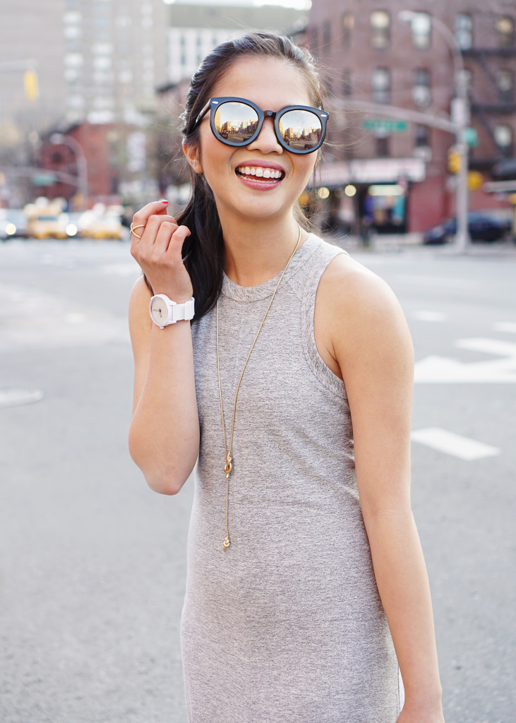 Skirt The Rules / Grey Sporty Racerback Dress