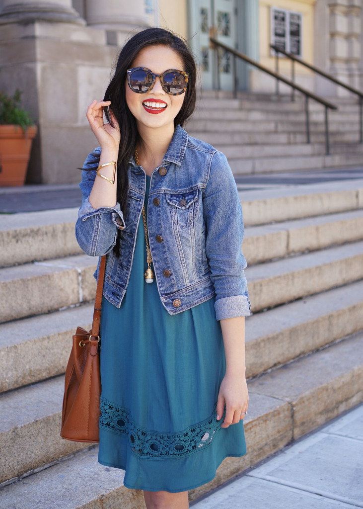 Skirt The Rules / Teal Crochet Dress